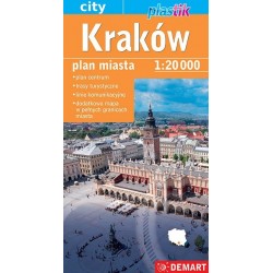 Kraków. Plan miasta Plastik...
