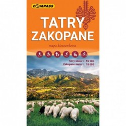 Tatry, Zakopane. Mapa...