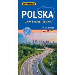Polska. Mapa samochodowa w...