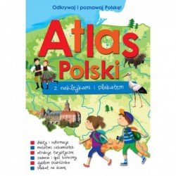 Atlas Polski z naklejkami i...