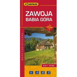 Zawoja, Babia Góra. Mapa...