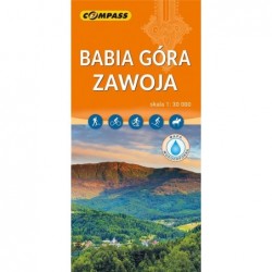 Babia Góra Zawoja. Mapa...