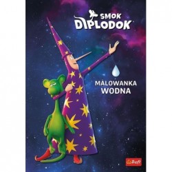 Smok Diplodok. Malowanka wodna