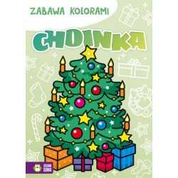 Zabawa kolorami. Choinka