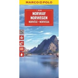 Norwegia. Mapa drogowa w...