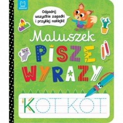 Maluszek pisze wyrazy....