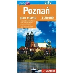 Poznań - plan miasta (plastik)