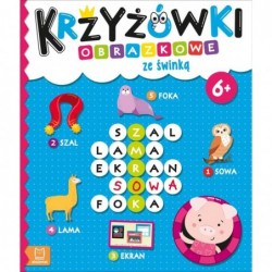 Krzyżówki obrazkowe ze świnką