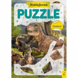 Naklejkowe puzzle. Dinozaury