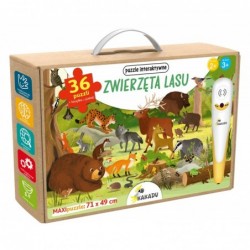 Zwierzęta lasu. Puzzle...