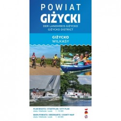 Powiat Giżycki. Mapa...