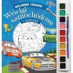 Malowanie farbkami. Wyścigi...