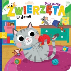 Zwierzęta w domu. Duże puzzle