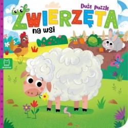 Zwierzęta na wsi. Duże puzzle