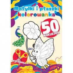 Motylki i ptaszki. Kolorowanka