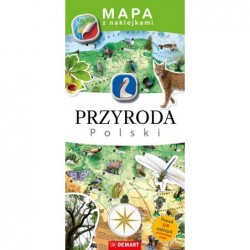 Mapa z naklejkami. Przyroda...
