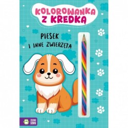 Kolorowanka z kredką....