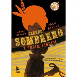 Czarne sombrero z orlim piórem