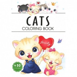 Cats. Coloring book