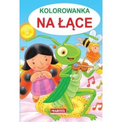 Kolorowanka. Na łące