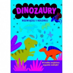 Rozwiązuj i koloruj. Dinozaury