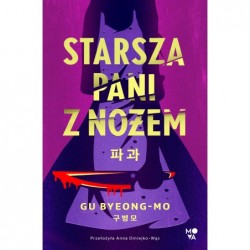 Starsza pani z nożem