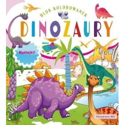 Blok kolorowanek. Dinozaury