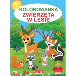 Kolorowanka. Zwierzęta w lesie