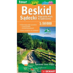 Beskid Sądecki. Mapa...