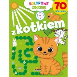 Kolorowe zadania z kotkiem