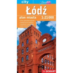 Łódź. Plan miasta Plastik w...