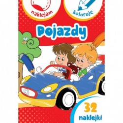 Pojazdy. Naklejam i koloruję