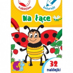 Na łące. Naklejam i koloruję