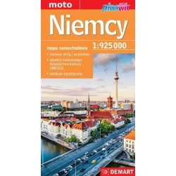 Niemcy. Mapa samochodowa...