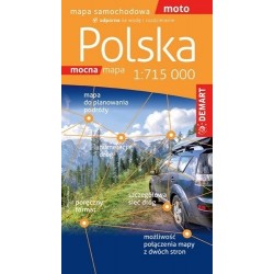 Polska. Mapa samochodowa w...