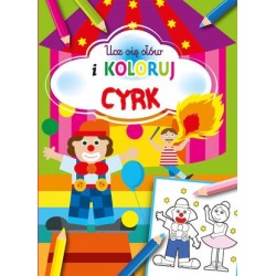 Ucz się słów i koloruj Cyrk