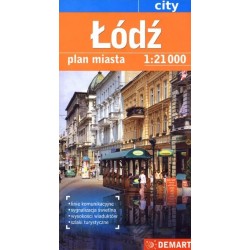 Łódź. Plan miasta w skali...