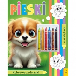 Kolorowanka z kredkami....