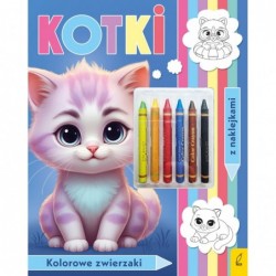 Kolorowanka z kredkami....