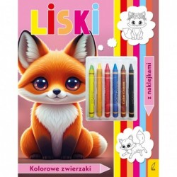 Kolorowanka z kredkami....