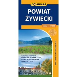 Powiat Żywiecki. Mapa...