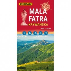 Mała Fatra Krywańska. Mapa...