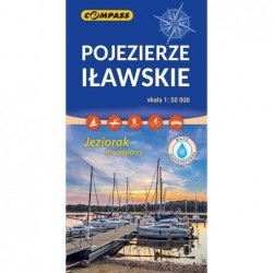 Pojezierze Iławskie. Mapa...