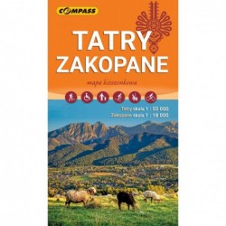 Tatry, Zakopane. Mapa...