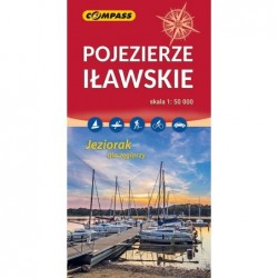 Pojezierze Iławskie. Mapa...