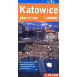 Katowice. Plan miasta w...