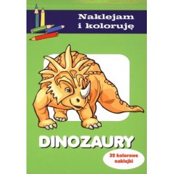 Dinozaury. Naklejam i koloruję