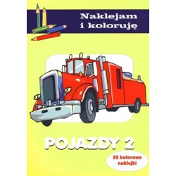 Pojazdy 2. Naklejam i koloruję