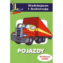 Pojazdy. Naklejam i koloruję