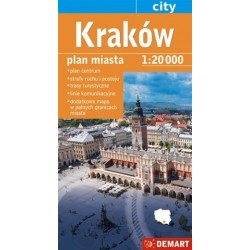 Kraków. Plan miasta w skali...